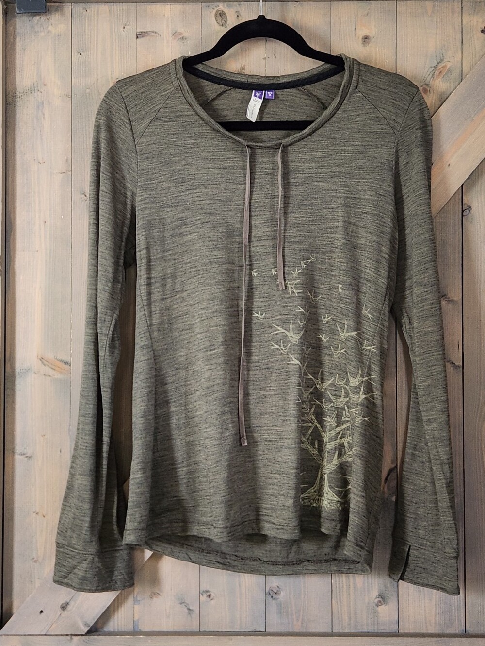 Ibex Merino Wool Baselayer Drawstring Collar Women' Medium
